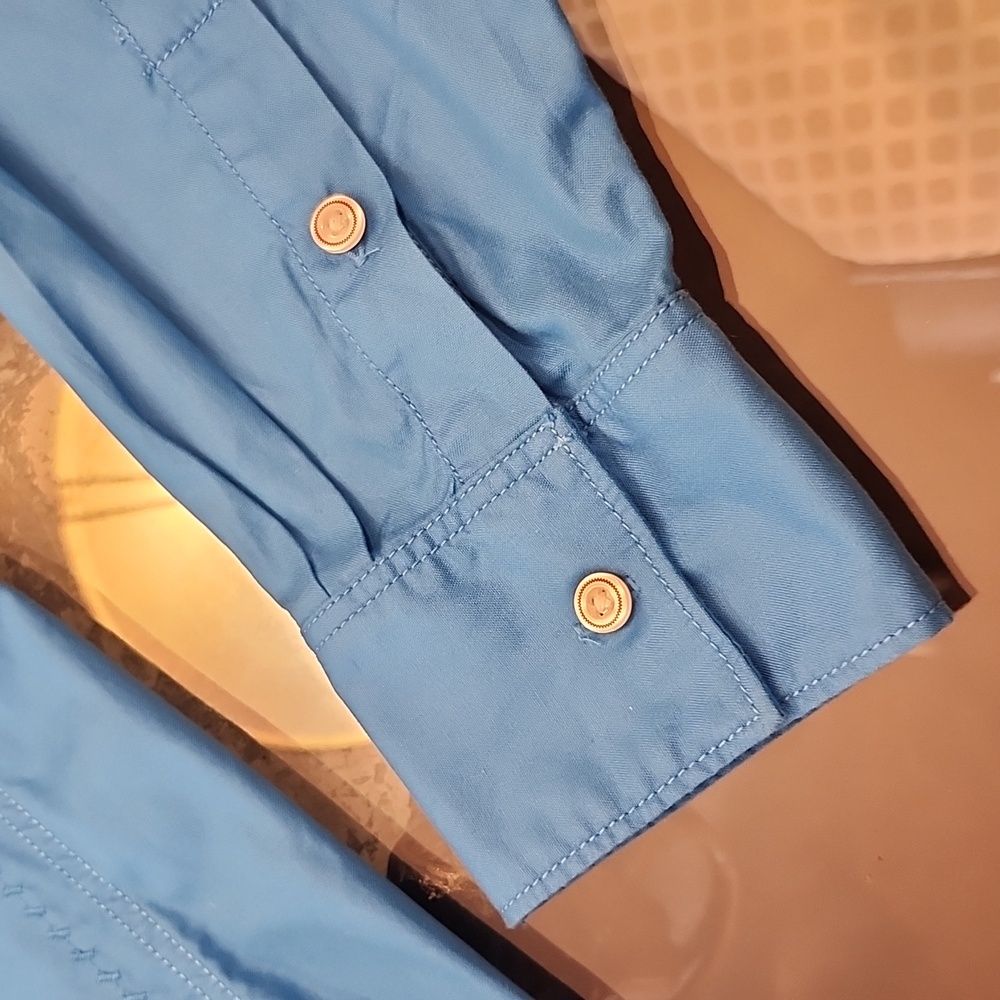 Robert Graham Vibrant Blue Casual Button Down Shirt XL - Picture 4 of 8